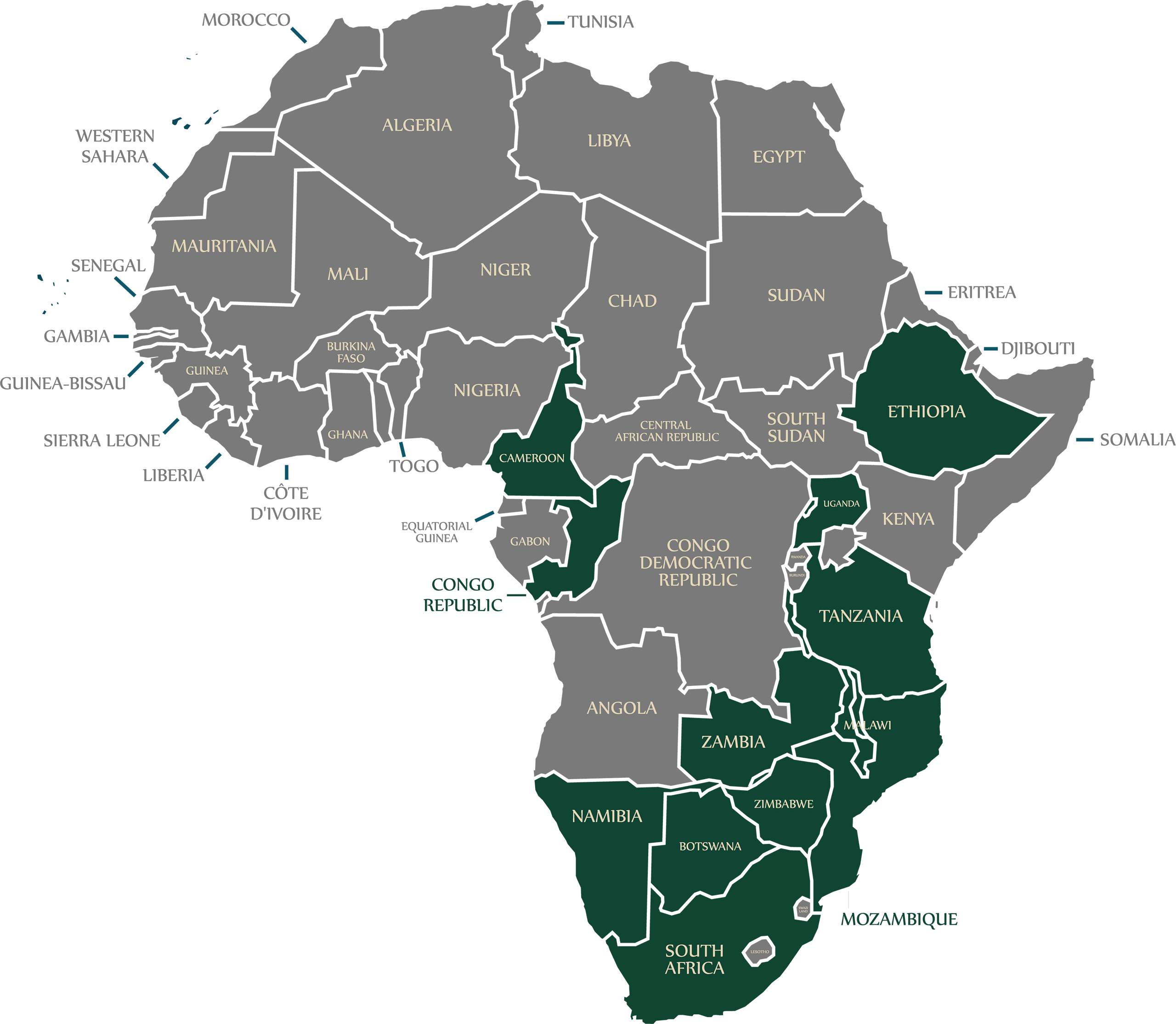 African Hunting Areas